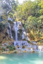 Kouangxi waterfall, Luang Prabang Laos. Royalty Free Stock Photo