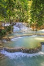 Kouangxi waterfall, Luang Prabang Laos. Royalty Free Stock Photo