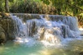 Kouangxi waterfall, Luang Prabang Laos. Royalty Free Stock Photo