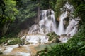 Kouangxi Waterfalls around Luang Prabang, Laos Royalty Free Stock Photo