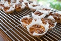 Kouign amann is a Breton cake for sell at a shelf