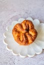 Kouign-amann is a sweet Breton cake made with laminated dough.
