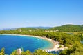 Koukounaries beach bay view in Skiathos