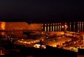 The Koules fortress and the old port of Heraklion at night, Crete island Royalty Free Stock Photo