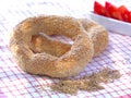 Koulouri-greek round bread Royalty Free Stock Photo