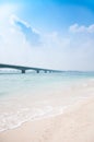 Kouri Ohashi Bridge, Okinawa, Japan Royalty Free Stock Photo