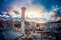 Kourion ruins. Limassol District, Cyprus Royalty Free Stock Photo