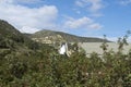 Kouris dam, Cyprus overflowing in winter