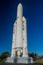 Model of Ariane 5 space rocket Royalty Free Stock Photo