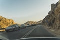 Kourtaliotis Gorge in Crete island. Beautiful view of Kourtaliotiko Gorge, the crackling gorge in english, Rethymnon