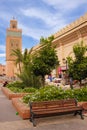 Koutoubia Mosque. Marrakech . Morocco Royalty Free Stock Photo