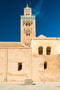 Koutoubia Mosque in Marrakesh,Morocco at sunny day Royalty Free Stock Photo