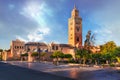 Religious building, Koutoubia Mosque minaret in Morocco Royalty Free Stock Photo