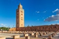 Koutoubia Mosque minaret in Marrakesh Royalty Free Stock Photo