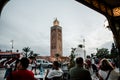 Koutoubia square, photograph of the most important mosque in Marrakech