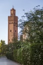 Koutubia mosque in Marakech Royalty Free Stock Photo