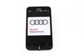 Kouvola, Finland - 23 January 2020: Audi app logo on the screen of smartphone Asus Royalty Free Stock Photo