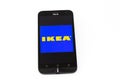 Kouvola, Finland - 23 January 2020: Ikea app logo on the screen of smartphone Asus Royalty Free Stock Photo