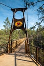 Kouvola, Finland - 27 March 2020: New bridge over the lake Lapinsalmi in the National Park Repovesi, Finland