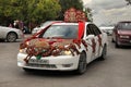 Kov-Ata, Turkmenistan - October 18: Wedding car decorated Royalty Free Stock Photo