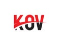 KOV Letter Initial Logo Design Vector Illustration Royalty Free Stock Photo