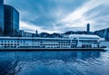 Kowloon ferry pier at Tsim Sha Tsui,Hong Kong,China Royalty Free Stock Photo