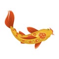 Koyo japanese fish, bright beautiful water symbol