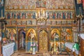View at the Interior of Wooden Church of Encounter of the Lord with Simeon in village Kozany - Slovakia Royalty Free Stock Photo