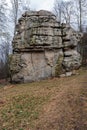 Kozel rock formation in Chriby mountains in Czech republic Royalty Free Stock Photo