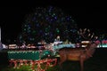 Koziar`s Christmas Village light show Royalty Free Stock Photo