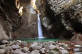 Kozjak waterfall, Kobarid, Slovenia Royalty Free Stock Photo