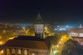 KoÃÂ¼uchÃÂ³w, city in Poland, night panorama of the city.