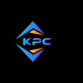 KPC abstract technology logo design on Black background. KPC creative initials letter logo concept Royalty Free Stock Photo