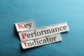 Kpi abbreviation Royalty Free Stock Photo