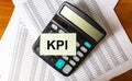 KPI abbreviation Key Performance Indicator Royalty Free Stock Photo