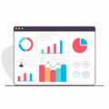 KPI Analytics Dashboard Performance Measurement Business Intelligence Success Review Strategy Technology Management Royalty Free Stock Photo