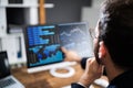 KPI Business Analytics Data Dashboard. Analyst Royalty Free Stock Photo