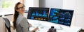 KPI Business Analytics Data Dashboard. Analyst Royalty Free Stock Photo