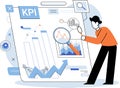 KPI. Business. KPIs provide measurable targets for performance evaluation Royalty Free Stock Photo