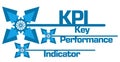 KPI - Key Performance Indicator Abstract Blue Gears Background