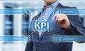 KPI Key Performance Indicator Business Internet Technology Concept Royalty Free Stock Photo