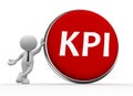 KPI ( Key Performance Indicator ) button Royalty Free Stock Photo