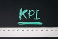 KPI, Key Performance Indicator, metrics to measure business success or marketing campaign goal and target achievement, measuring Royalty Free Stock Photo