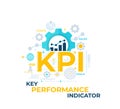 KPI, Key Performance Indicator vector illustration Royalty Free Stock Photo