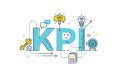 KPI : Key Performance Indicator word Royalty Free Stock Photo