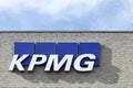 KPMG logo on a facade