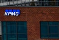 KPMG sign on the Danish headquarters of a large financial company