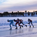 Ice skating competition on the ice rink in LuleÃÂ¥