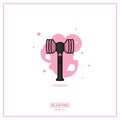 BLACKPINK K-POP Group Light Stick Flat Icon Royalty Free Stock Photo