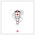 Momoland K-POP Group Light Stick Flat Icon Royalty Free Stock Photo